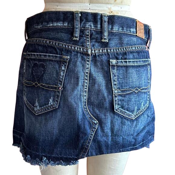 Lucky Brand Skirt Womens Size 6 Blue Western Classic Rodeo Retro Girlie - Picture 4 of 8